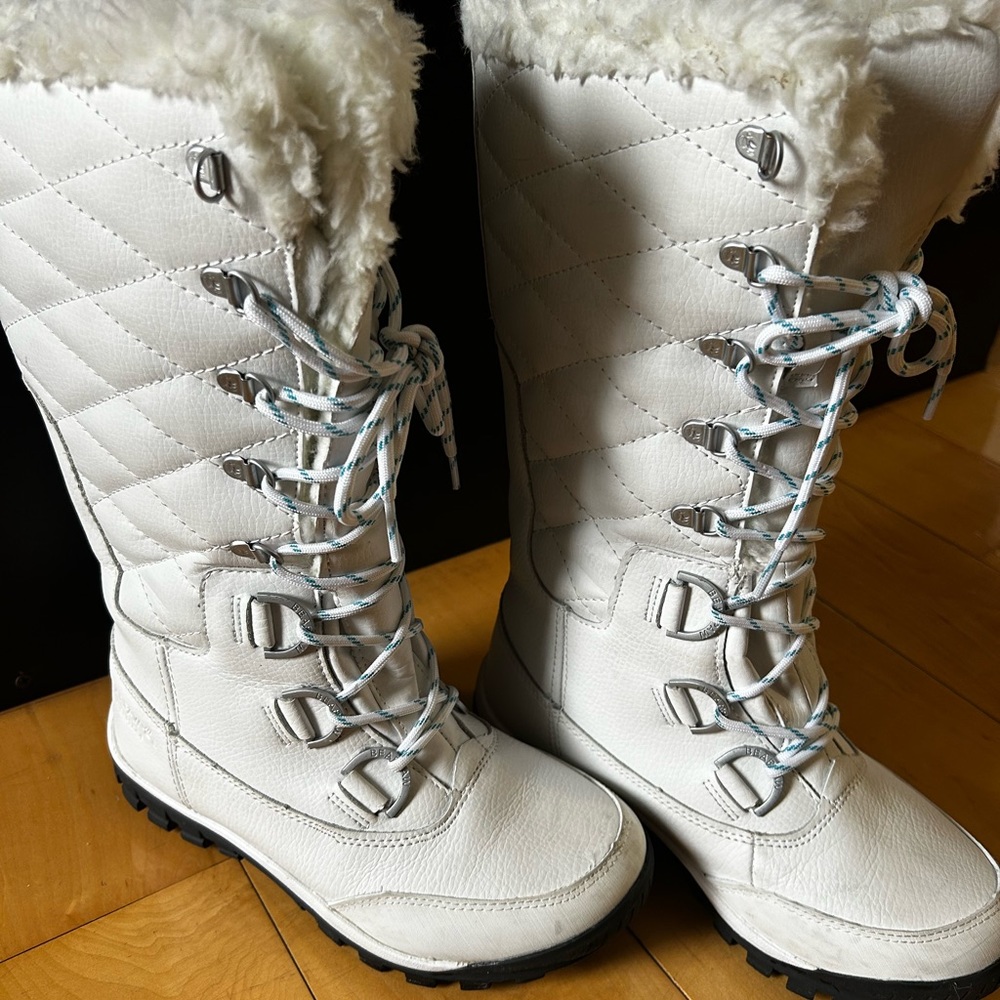 BearPaw Isabella White Winter Boots